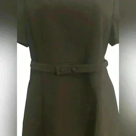 Scanlan Theodore Italian Milano Short Sleeve Black Mini Dress 12AU / US 8 NWT - Picture 2 of 8